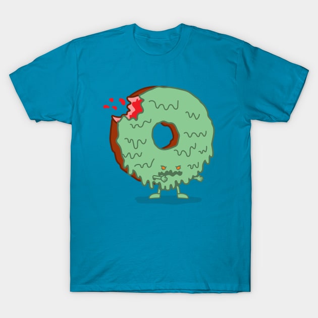 The Zombie Donut T-Shirt by nickv47